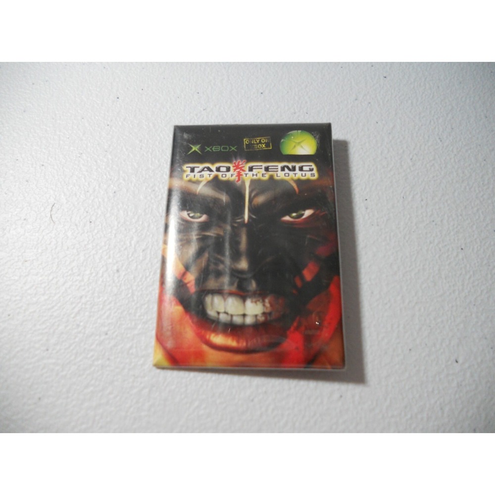 RARE Vintage Tao‎ Feng Fist of the Lotus Microsoft Xbox Advertising Pin Button